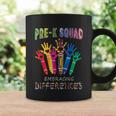 Pre K Squad Embracing Differences Autism Sped Teacher Coffee Mug Gifts ideas