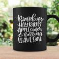 Pumpkin Hayrides Apple Cider Falling Leaves Graphic Design Printed Casual Daily Basic Coffee Mug Gifts ideas