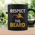 Respect The Beard Funny Bearded Dragon Reptile Lizard Lover Gift Coffee Mug Gifts ideas