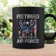 Retired Us Air Force Veteran Usaf Veteran Flag Vintage Tshirt Coffee Mug Gifts ideas