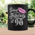 Sassy And Fabulous At 90 Years Old 90Th Birthday Crown Lips Coffee Mug Gifts ideas