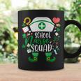 School Nurse Squad Irish Shamrock Nurse St Patricks Day  Coffee Mug Gifts ideas
