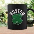 Shamrock Massachusetts Boston St Patricks Day Irish Green Graphic Design Printed Casual Daily Basic Coffee Mug Gifts ideas