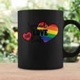 Spread Love Not Hate Lgbt Gay Pride Lesbian Bisexual Ally Quote Coffee Mug Gifts ideas