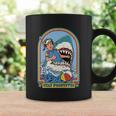 Stay Positive Shark Attack Comic Coffee Mug Gifts ideas