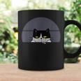 Stoned Black Cat Smoking And Peeking Sideways With Cannabis Coffee Mug Gifts ideas
