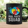 Summer Family Birthday Boy Pool Party Squad Coffee Mug Gifts ideas