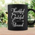 Thankful Grateful Blessed Thanksgiving Day Tshirt Coffee Mug Gifts ideas