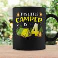 This Little Camper Is 4 Birthday 4Th Funny Camping Birthday Coffee Mug Gifts ideas