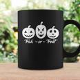 Trick Or Treat Pumpkin Funny Halloween Quote Coffee Mug Gifts ideas