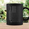 Trucker Truck Driver American Flag With Exhaust Patriotic Trucker Coffee Mug Gifts ideas