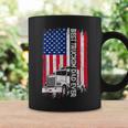 Trucker Trucker Best Truckin Dad Ever Usa Flag Driver Fathers Day _ Coffee Mug Gifts ideas