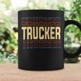Trucker Trucker Job Title Vintage Coffee Mug Gifts ideas