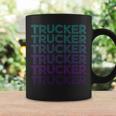 Trucker Trucker Truck Driver Retro V2 Coffee Mug Gifts ideas
