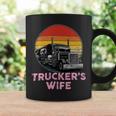 Trucker Truckers Wife Retro Truck Driver Coffee Mug Gifts ideas