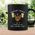 Turkey Trot Lets Drink A Lot Thanksgiving Day 5K Run Beer Coffee Mug Gifts ideas