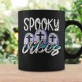 Vintage Spooky Vibes Halloween Art - Cemetery Tombstones Coffee Mug Gifts ideas