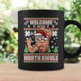 Welcome To The North Swole Santa Ugly Christmas Tshirt Coffee Mug Gifts ideas