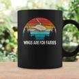 Wings Are For Fairies Funny Helicopter Pilot Retro Vintage Coffee Mug Gifts ideas