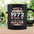 Womens 50 Years Old Gifts 50Th Birthday Born In 1972 Women Girls Coffee Mug Gifts ideas