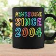 Womens Awesome Since 2004 Teacher 18Th Birthday Boy Girl Coffee Mug Gifts ideas