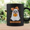 Womens Booooks Cute Ghost Reading Library Books Halloween Coffee Mug Gifts ideas