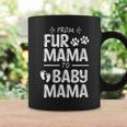 Womens From Fur Mama To Baby Mama Pregnant Cat Lover New Mom Mother V3 Coffee Mug Gifts ideas