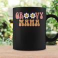 Womens Groovy Mama 70S Aesthetic Graphic Design For Womens Coffee Mug Gifts ideas