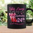 Womens This Queen Was Born On September 24Th High Heel Birthday Coffee Mug Gifts ideas