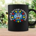 World Autism Awareness Day Earth Puzzle Ribbon Tshirt Coffee Mug Gifts ideas