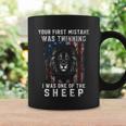 Your First Mistake Was Thinking I Was One The Sheep Lion Usa Flag Coffee Mug Gifts ideas