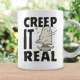 Creep It Real Ghost Men Skateboarding Halloween Fall Season Coffee Mug Gifts ideas