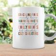 Fall Crackling Fire Crunchy Leaves Warm Blankets Chilly Nights Cozy Weather Hot Chocolate Popular Coffee Mug Gifts ideas
