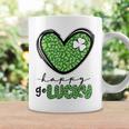 Happy Go Lucky Heart St Patricks Day Lucky Clover Shamrock Coffee Mug Gifts ideas
