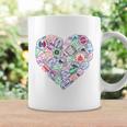 Heart Shaped Passport Travel Stamp Coffee Mug Gifts ideas