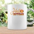 Hello Autumn Pumpkin Hello Fall Coffee Mug Gifts ideas