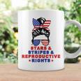 Messy Bun Stars Stripes & Reproductive Rights 4Th Of July Coffee Mug Gifts ideas