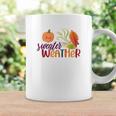 Pumpkin Sweater Weather Fall Coffee Mug Gifts ideas
