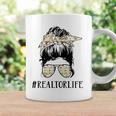 Realtor Life Messy Bun Girl Coffee Mug Gifts ideas
