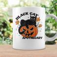 Retro Black Cat Apothecary And Pumpkin Halloween Vintage Coffee Mug Gifts ideas