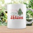 Retro Christmas Tis The Season Vintage Christmas Tree Coffee Mug Gifts ideas