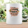 Retro Fall Autumn Leaves And Pumpkins Please Autumn Coffee Mug Gifts ideas