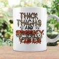 Retro Leopard Thick Thighs And Spooky Vibes Funny Halloween Coffee Mug Gifts ideas