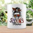 Spooky Mama Skull Halloween Womens Messy Bun Witch Coffee Mug Gifts ideas