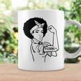 Strong Woman Rosie - Strong - Afro Woman Black Design Coffee Mug Gifts ideas