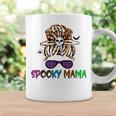 Sunglasses Mama Halloween Messy Bun Skull Witch Mom Spooky Coffee Mug Gifts ideas