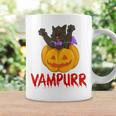 Vampurr Cat Halloween Kitten Vampire Cat Costume & Pumpkin Coffee Mug Gifts ideas