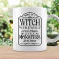 Vintage Halloween Sign Home Of A Witch Werewolf And Their Little Monster Coffee Mug Gifts ideas