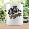 Vintage Leopard Cowboy Hat Howdy Western Country Cowgirls Coffee Mug Gifts ideas