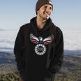 1776 American Flag Eagle Hoodie Lifestyle